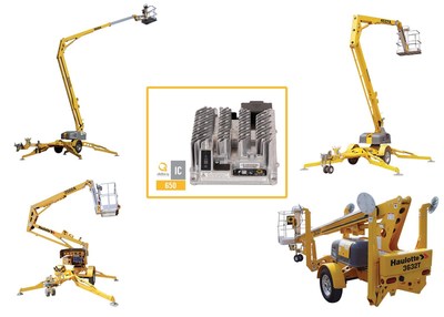 Delta-Q Technologies (Delta-Q), a leader in battery charging solutions for electric drive vehicles and industrial machines, today announced that Haulotte North America (HNA) has selected the company as a charging solutions supplier for their towable boom lift line: the 3522 A, 3632 T, 4527 A, and the 5533 A. (CNW Group/Delta-Q Technologies Corp.)