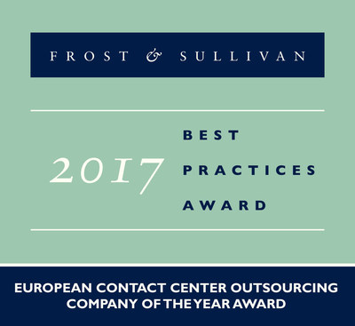 Teleperformance Wins Frost & Sullivan Company of the Year Award for the Contact Centre Industry in Europe