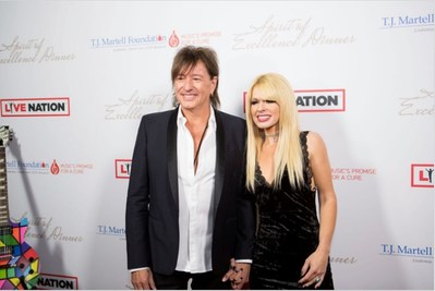 L to R: Richie Sambora and Orianthi Attend & Perform at T.J. Martell’s Spirit of Excellence Dinner