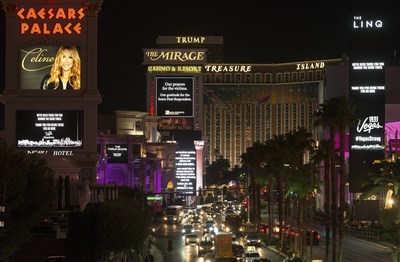 Las Vegas Community Unites with #VegasStrong Marquee Tribute