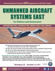 Technology Training Corporation (TTC) Announces 'Unmanned Aircraft Systems East' for Defense and Government, November 7-8, 2017