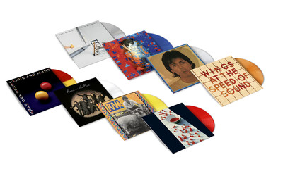 THE PAUL McCARTNEY ARCHIVE COLLECTION
COMPLETE YOUR COLLECTION NOVEMBER 17, 2017
EIGHT TITLES TO BE RE-RELEASED VIA MPL/Capitol/UMe
FEATURING LIMITED EDITION 180g COLOR VINYL PRESSINGS
Paul McCartney: McCartney, McCartney II,  Tug Of War, Pipes Of Peace
Paul and Linda McCartney: Ram
Paul McCartney and Wings: Band On The Run
Wings: Venus And Mars, At The Speed Of Sound