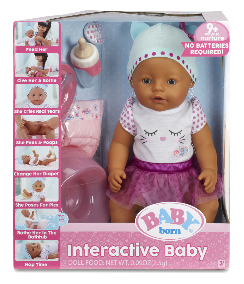 BABY born Interactive Doll - Dark Brown Eyes : Target