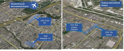 Mississauga and Montreal Acquisition Locations (CNW Group/Pure Industrial Real Estate Trust (PIRET))