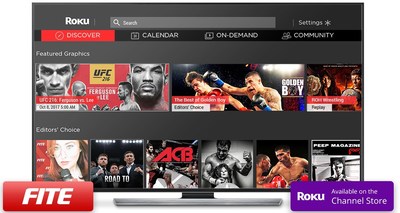 FITE TV on ROKU home page