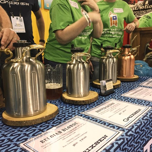 uKegs at work at the Great American Beer Festival.