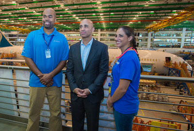 Ambassador Yousef Al Otaiba meets with employees and community leaders at Boeing in Charleston, South Carolina
