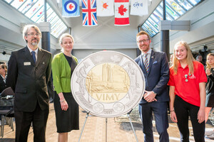 La Monnaie royale canadienne crée une pièce de circulation de 2 $ pour souligner le 100e anniversaire de la bataille de la crête de Vimy