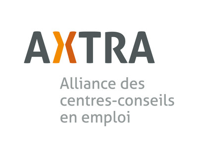Logo : AXTRA | Alliance des centres-conseils en emploi (Groupe CNW/Regroupement qubcois des organismes pour le dv. de l'employabilit  (RQuODE))