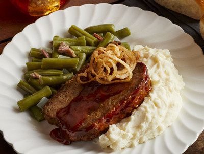 Thick-sliced beef & pork Bob Evans Restaurant meatloaf. Griddled and glazed with smoky-sweet Bob Evans Wildfire sauce for a double layer of flavor.