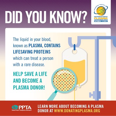 Who can donate plasma? Generally, plasma donors must be 18 years old and weigh at least 110 pounds (50kg). All individuals must pass 2 separate medical examinations, a medical history screening, and testing for transmissible viruses, before their donated plasma can be used to manufacture plasma protein therapies. Learn more about how you can help save and improve lives by becoming a plasma donor at: www.donatingplasma.org #IPAW2017