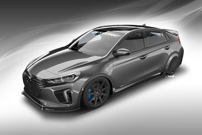 Hyundai Joins Forces With Bisimoto Engineering To Create "HyperEconiq Ioniq" Concept For 2017 SEMA Show