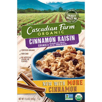 Cascadian Farm Organic Cinnamon Raisin Granola Cereal