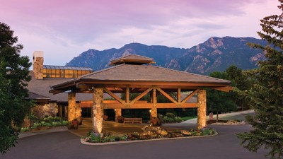 Pictured above, Cheyenne Mountain Colorado Springs, a Dolce Resort, offers more than 40,000 sq. ft. of flexible event space set on 200 scenic acres including a private lake and golf course.