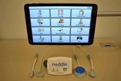 The noddle is a speech generating system for hospitalized children. (photo: Voxello, LLC)