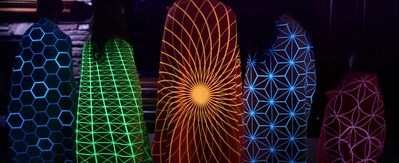 Kids wearing their Force Field Cloaks, Turns Fear of The Dark Into Fun in The Dark.