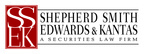 Shepherd Smith Edwards &amp; Kantas LLP Files Claim Involving Maria Hendershott And Raymond James &amp; Associates