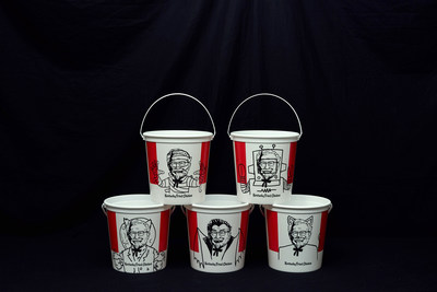 The limited-edition KFC buckets are made of durable plastic designed to hold your favorite candy while displaying your love for your favorite fried chicken. The Halloween buckets come in five different designs, featuring the Colonel dressed in Halloween costumes, including: mummy, astronaut, cat, firefighter, pirate, cowboy, werewolf, robot and vampire.