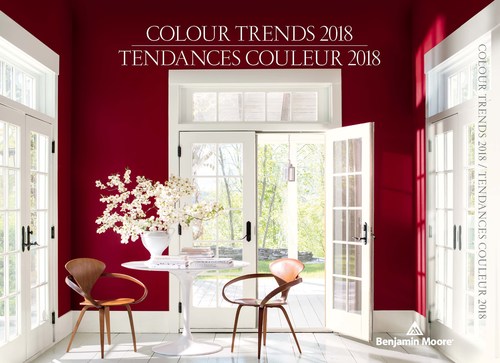 Benjamin Moore, North America’s favourite paint, colour and coatings brand, declared its Colour of the Year 2018 – Caliente AF-290, a vibrant, charismatic shade of red. (CNW Group/Benjamin Moore)