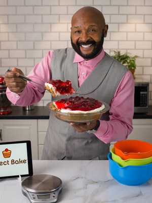 Rushion McDonald bakes with the Perfect Bake Smart Scale + Recipe App during Season 2 of his "Perfect Bake Time" video series.