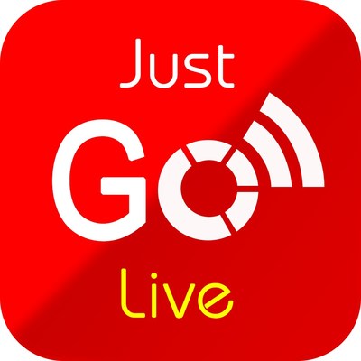 Just Go Live App Logo (PRNewsfoto/Just Go Live Inc.)