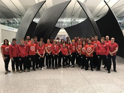 quipe Canada WorldSkills 2017 est en route pour le 44e Mondial des mtiers,  Abou Dhabi. (Groupe CNW/Skills/Comptences Canada)