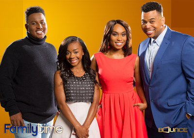 Bounce (@BounceTV) premieres new episodes of the hit comedy Family Time Monday nights at 9:00 p.m. ET/PT. Family Time stars Omar Gooding (Tony) and Angell Conwell (Lisa) as a pair of high school sweethearts living a new life in the suburbs with their mischievous children, played by Bentley Kyle Evans, Jr. and Jayla Calhoun. Visit BounceTV.com for more info. Visit BounceTV.com for more info.