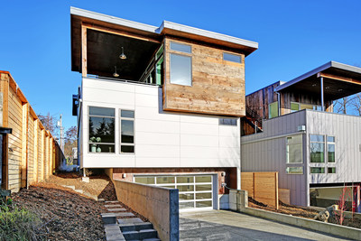 Built Green home built by Dwell Development in the Seattle area. Built Green is the green building certification program of the Master Builders Association of King and Snohomish Counties.