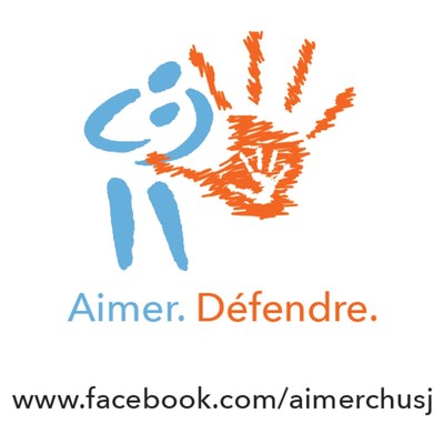 Logo: Aimer. Dfendre (Groupe CNW/CMDP CHU Sainte-Justine)