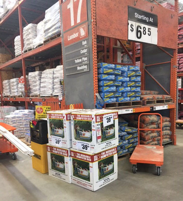 BullBag reusable dumpster bags can be found in the Pro section of participating Houston, TX Home Depot Stores to enable those impacted by Hurricane Harvey to more quickly and easily return their homes and properties to normal.