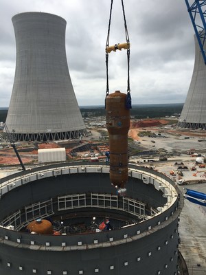The second steam generator has been safely placed for Unit 3 at the Vogtle nuclear expansion near Waynesboro, Georgia.