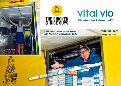 Boston's Chicken & Rice Guys are first food truck in the nation to add Vital Vio's  germ killing VioSafe™ lights, to enhance food safety.