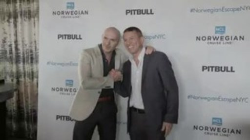 Norwegian Escape's Godfather and international music star, Pitbull, made a special appearance with Norwegian Cruise Line President and Chief Executive Officer Andy Stuart at PHD Rooftop Lounge at Dream Downtown in New York to celebrate the cruise ship Norwegian Escape coming to homeport in the Big Apple in Spring 2018. The afternoon kicked off with guests enjoying delicious bites from Norwegian Escape's culinary outposts, sipping on cocktails crafted from Pitbull's very own vodka, Voli, and sampling a selection of Michael Mondavi Family Wines. Guests were able to "walk the plank" in a virtual reality segment of the largest ropes course at sea and pose for sharable photos with the ship's celebrity Godfather Mr. Worldwide. The exclusive afternoon was topped off with an electrifying performance from For the Record: The Brat Pack™, one of Norwegian Escape's award-winning Broadway-style shows. Norwegian Cruise Line President and CEO Andy Stuart and Pitbull took to the mic to say a few words to the guest and toast to the beautiful ship, Norwegian Escape, as well as discuss their joint support for Hurricane relief efforts in the Caribbean.