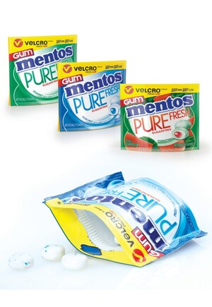 New Mentos™ Gum Packs Feature VELCRO® Brand Closure