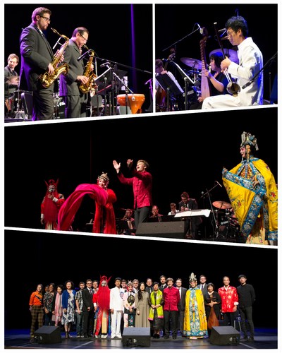 The photos of the concert of "Crossing Chinese Opera with Jazz" (PRNewsfoto/Zhuhai Golden Jazz Cultural Indu)