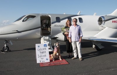 After recently taking delivery of their HondaJet, Julian and Kim MacQueen traveled “Around the World in 80 Stays,” covering 27,340 miles and visiting 28 countries across the globe.