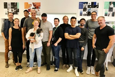Carl Bass, pictured fourth from left, with the Creative team at Zoox.