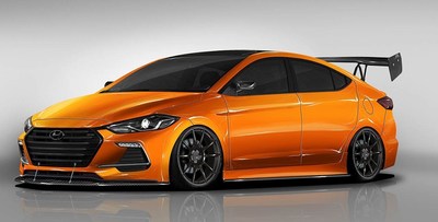 Hyundai Partners With Blood Type Racing To Develop BTR Edition Elantra Sport Concept For 2017 SEMA Show
