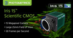 Photometrics Announces the Iris 15™, a New 15 Megapixel Scientific CMOS Camera for Large Field of View Imaging