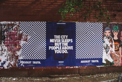 ABSOLUT® LAUNCHES “ABSOLUT TRUTH” 2018 CAMPAIGN IN NEW YORK CITY. The Hyperlocal Campaign Reintroduces Absolut to NYC with Series of Neighborhood Focused Out-of-Home Advertisements.