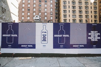 ABSOLUT® LAUNCHES “ABSOLUT TRUTH” 2018 CAMPAIGN IN NEW YORK CITY. The Hyperlocal Campaign Reintroduces Absolut to NYC with Series of Neighborhood Focused Out-of-Home Advertisements.