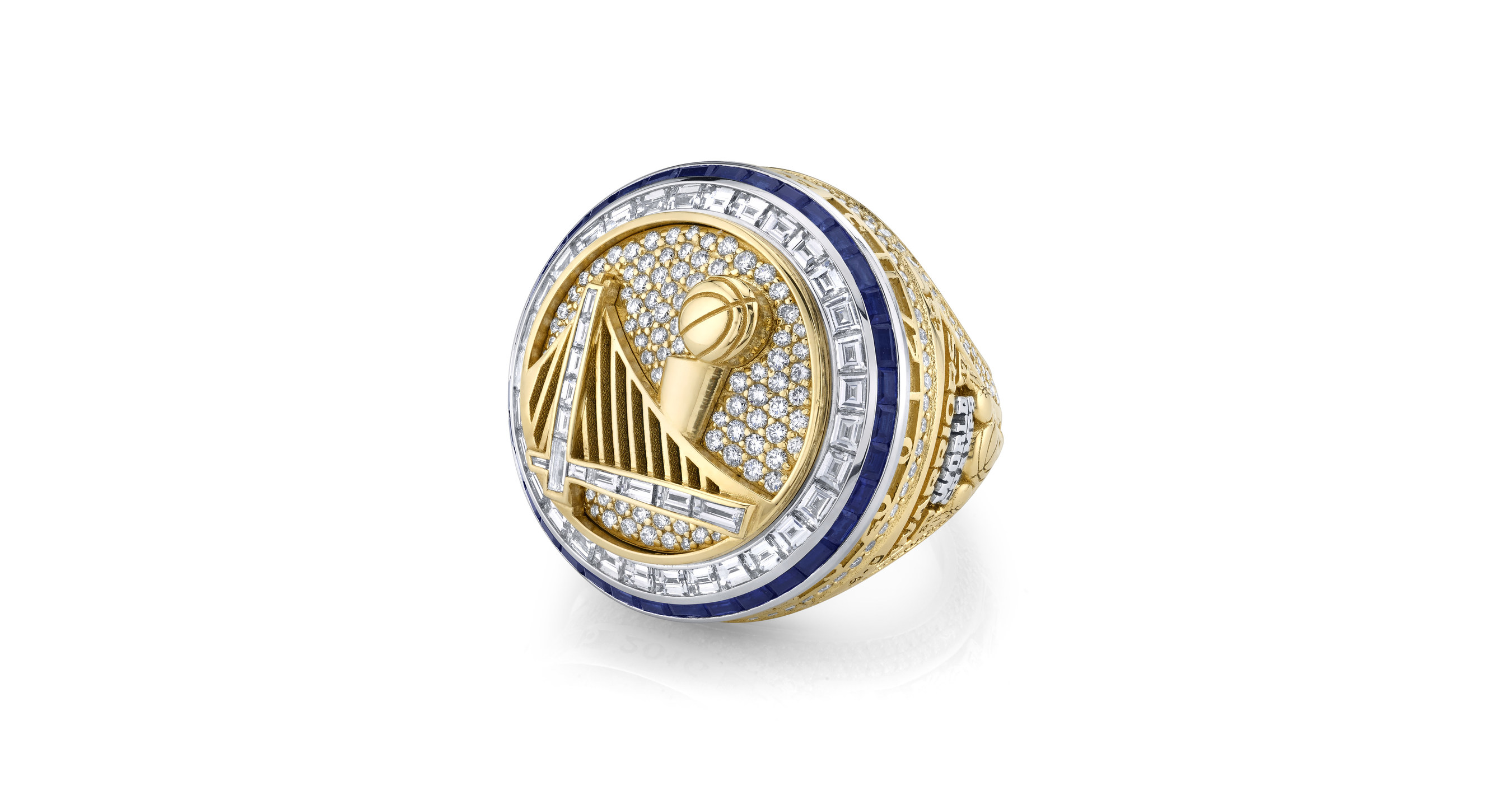 2017 Golden State Warriors Basketball World Championship FAN Ring, Custom Champions  Ring