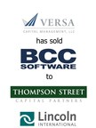 Lincoln International represents Versa Capital Management in its sale of BCC Software, LLC to Thompson Street Capital Partners