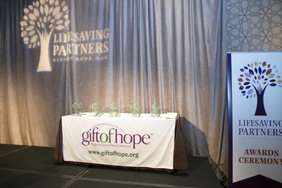Gift of Hope Organ & Tissue Donor Network honored 14 individuals, hospitals and health systems with Lifesaving Partners Awards for outstanding achievement in addressing the critical need for organ and tissue donation.
