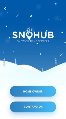 SnoHub is on demand snow clearing app for fast, reliable, and transparent residential snow clearing service within hours, connecting great contractors with customers.