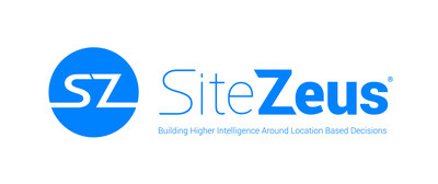 SiteZeus® is the leading SaaS cloud-based Location Intelligence technology platform available, building higher intelligence around location based decisions by pioneering the use of Machine Learning and Artificial Intelligence. Combining your expertise and the power of big data, SiteZeus allows individuals and organizations to mitigate risk, discover efficiencies, and interpret actionable insight from technology that analyzes more data points than humanly possible. (PRNewsfoto/SiteZeus)