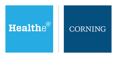Healthe & Corning logos