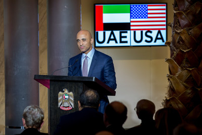 Ambassador Yousef Al Otaiba delivers remarks at the UAE embassy in Washington, DC celebrating the release of the inaugural edition of The Cancer Atlas in Arabic.