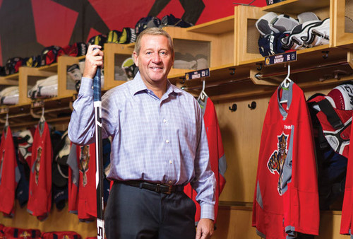 Peter Luukko, CHP, Executive Chairman of the Florida Panthers, NHL Board of Governors, and Co-Chairman of the Arena Alliance, a subsidiary of Oak View Group. (CNW Group/Business of Hockey Institute)