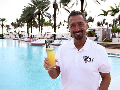 CS Group CEO Rich Davis toasts his new customer Fontainebleau Hotel in Miami, FL